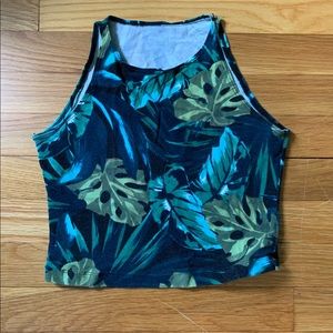 American Apparel tropical crop top